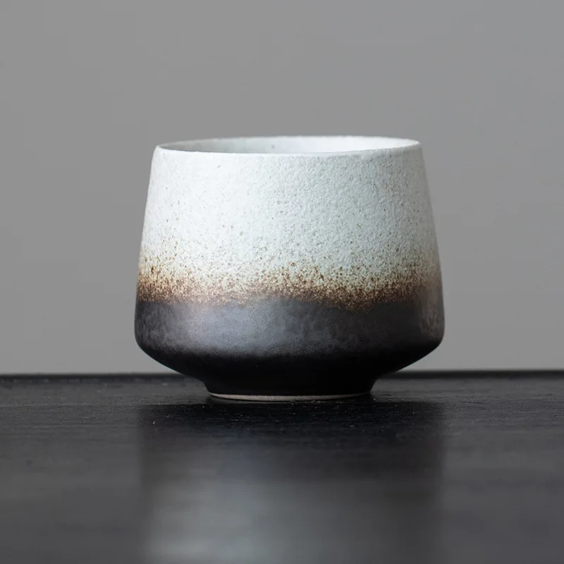 tasse céramique blanche et noire design